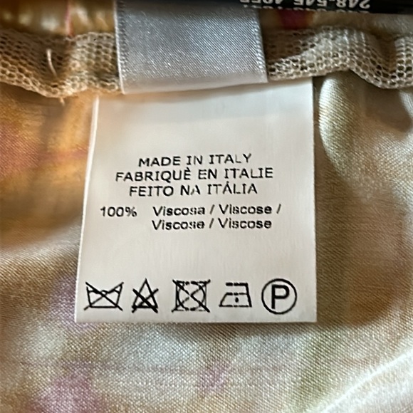 ottod’Ame Zafferano Viscosa Palazzo Trousers Size US/12 NWT - Picture 6 of 7